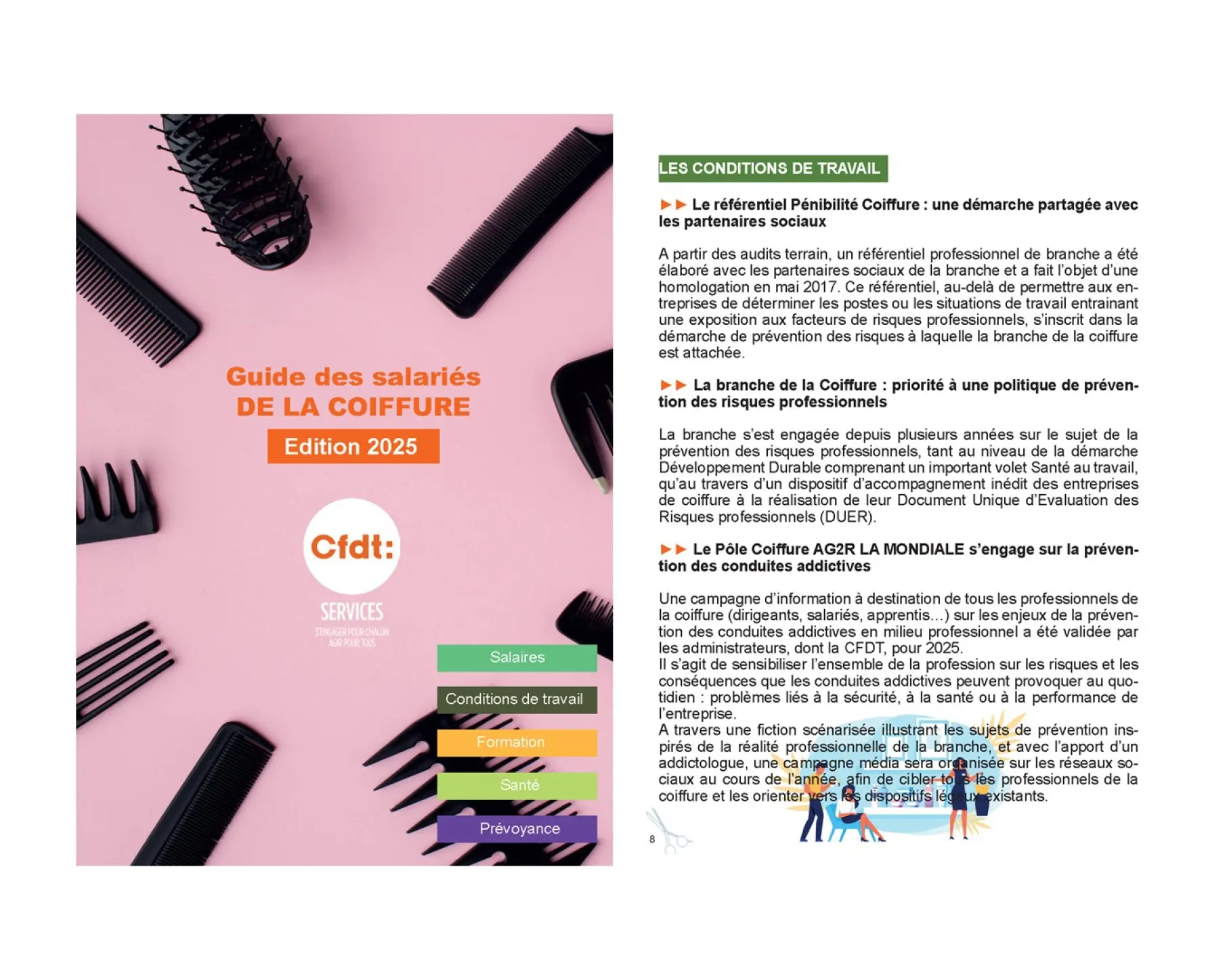 Pages du guide coiffure